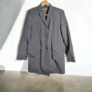 Black 3/4 length All weather nylon jacket by Braetan sz M